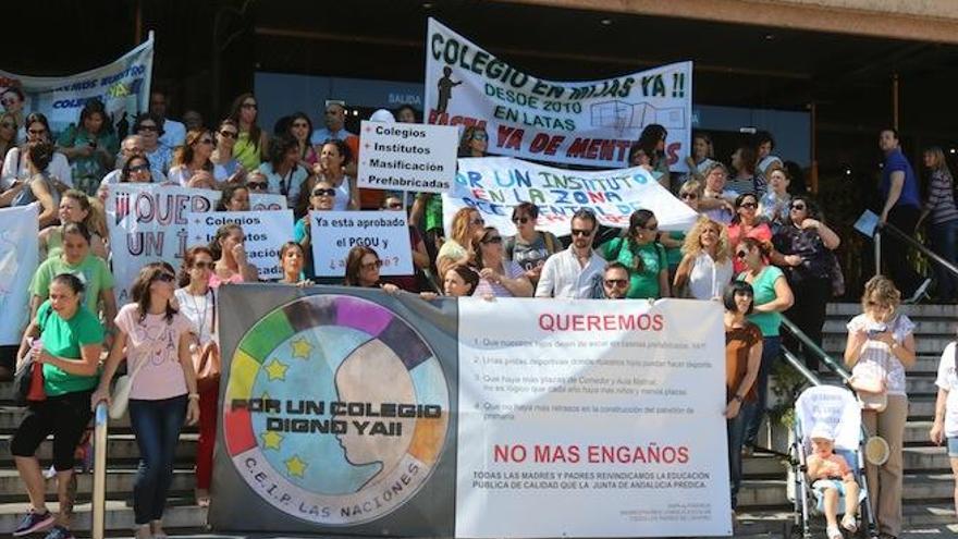 Imagen de una de las protestas realizadas durante el día de hoy.