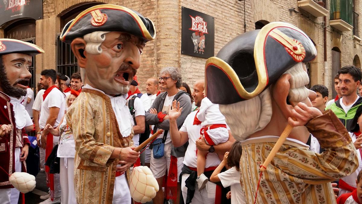 Cabezudos, en los Sanfermines.