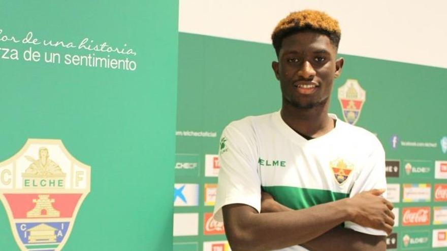 Ibrahim con la camiseta del Elche