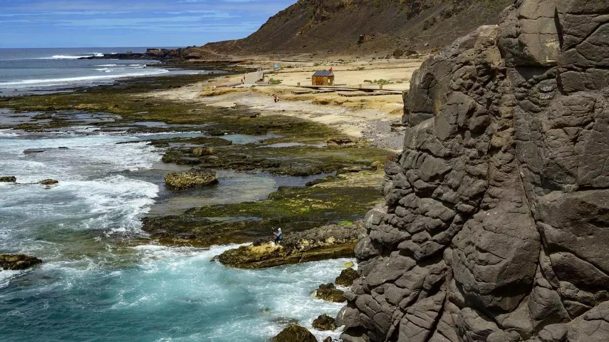 Una zona de la costa de El Confital, en Las Palmas de Gran Canaria.