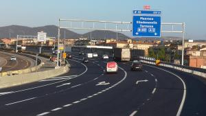 La C16 en el tramo de Terrassa