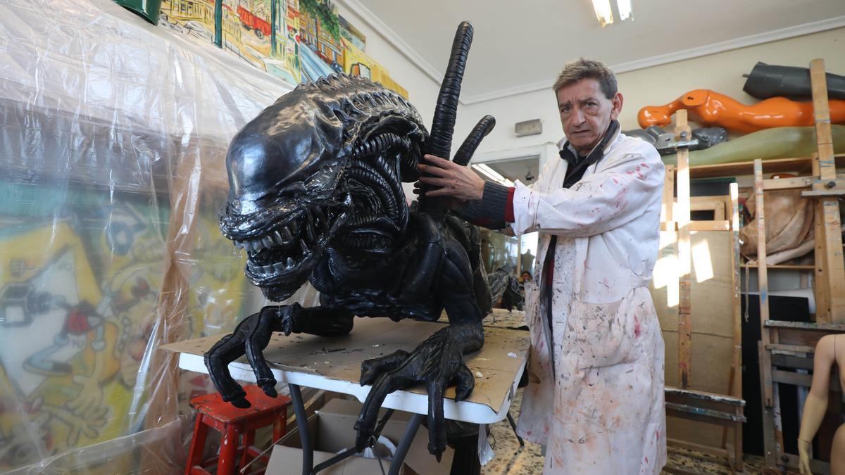 Ángel Laín, un escultor de miedo.