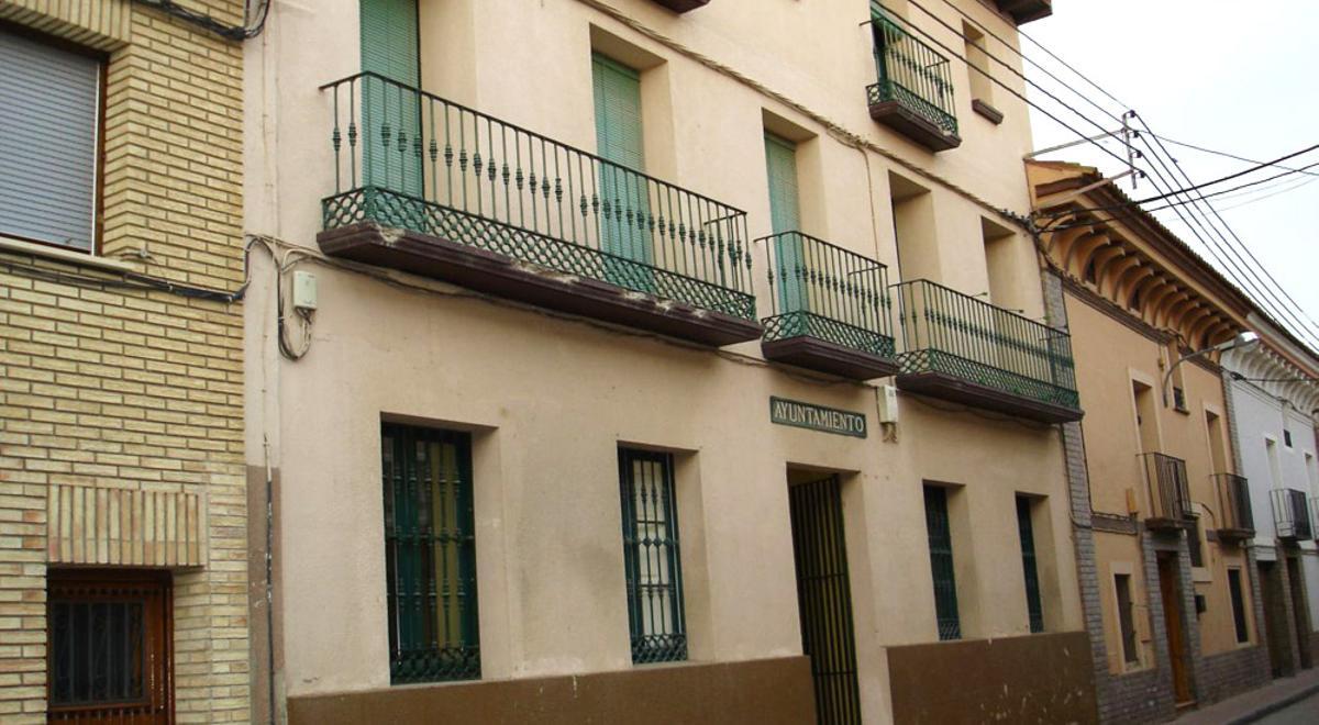 El Ayuntamiento de Novillas (Zaragoza).