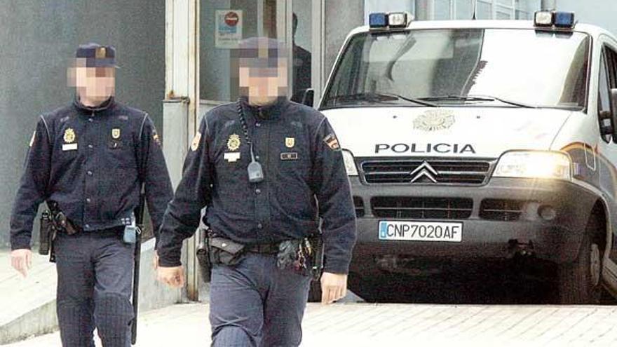 Dispositivo policial del último día de declaraciones.