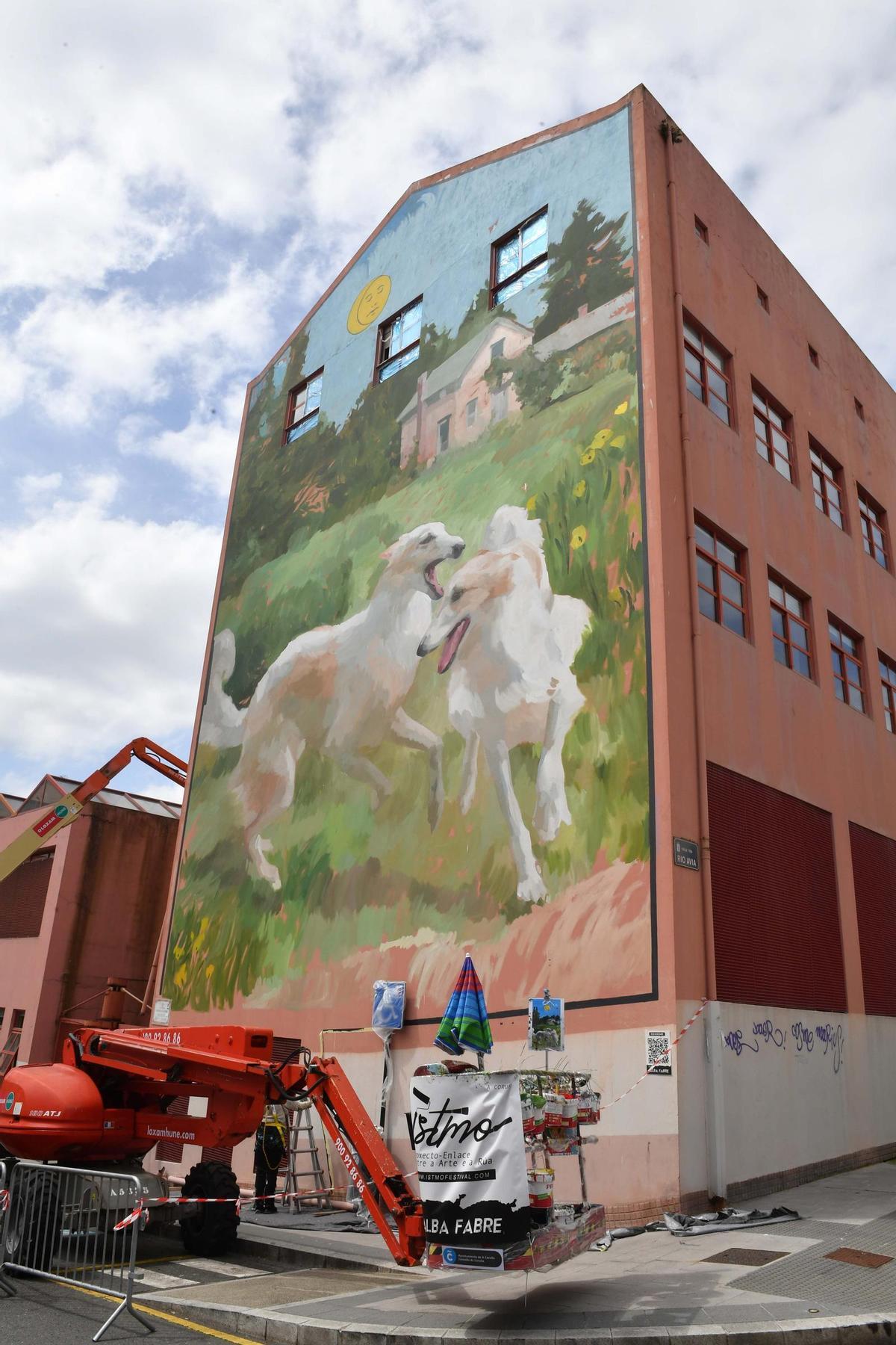 Los nuevos murales de Istmo en A Coruña Los nuevos murales de Istmo en A Coruña