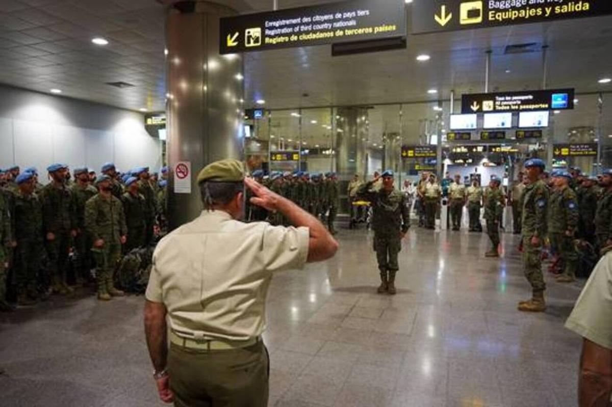 El último contingente de la Brigada Canarias XLIII regresa del Líbano
