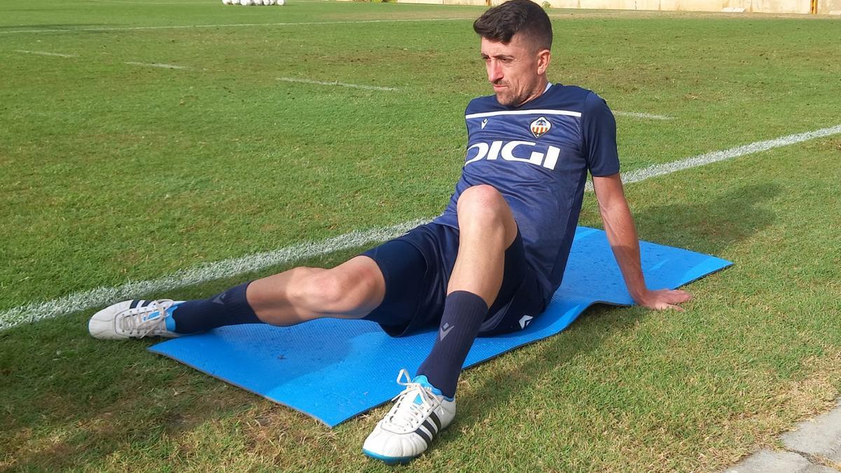 Pablo Hernández completó su primer entrenamiento con el Castellón.