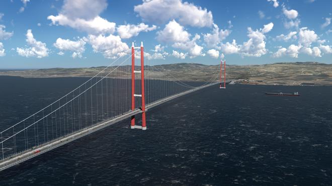 Turquía, puente colgante mas largo del mundo