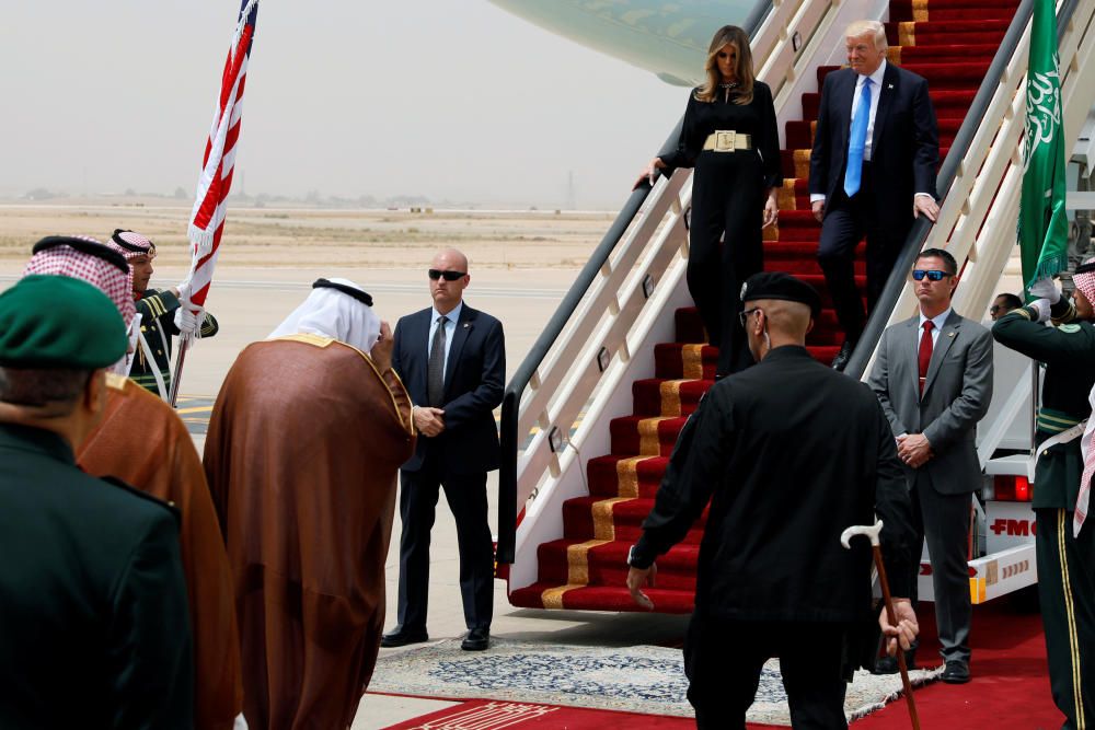 Trump visita Arabia Saudí en su primer viaje internacional