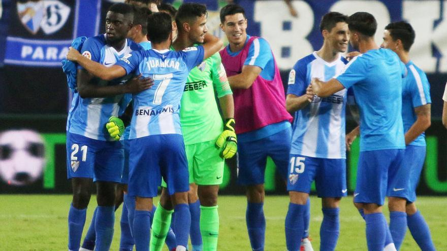 La plantilla del Málaga CF mantiene un paso firme de victorias hasta la fecha.
