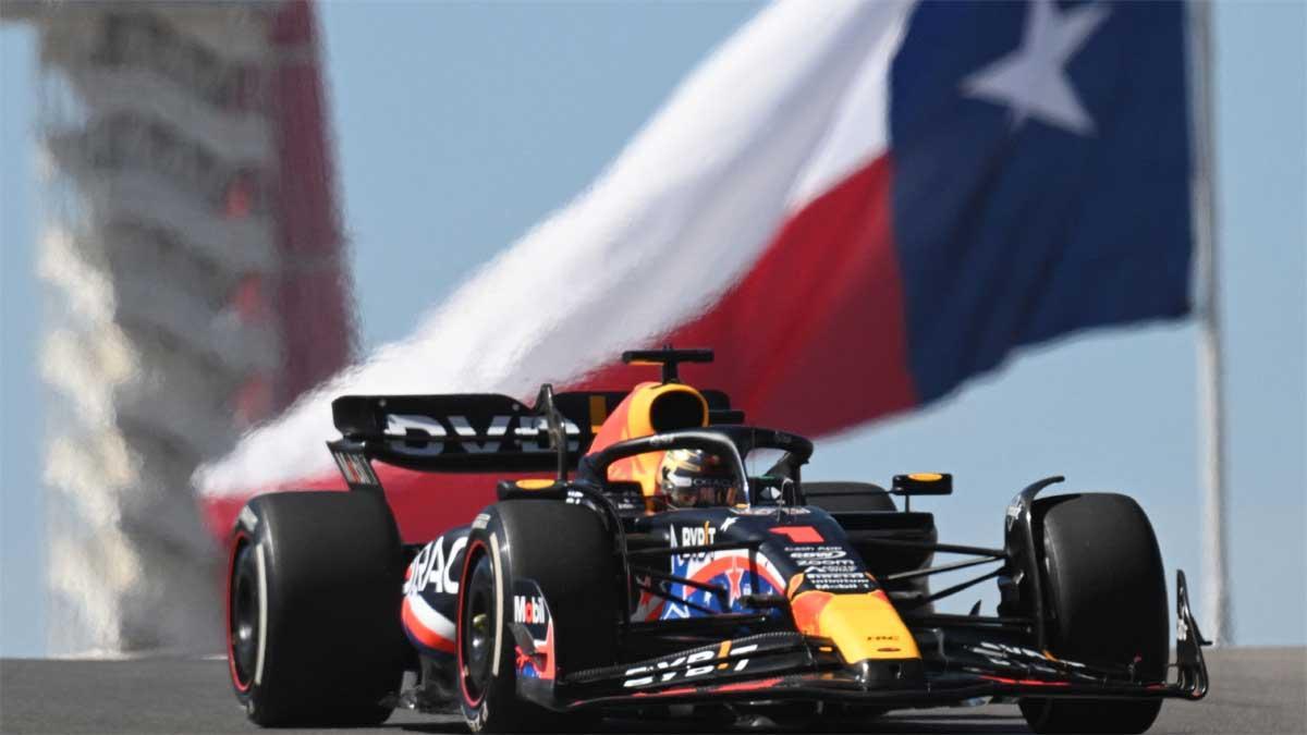 Max Verstappen, al volante del Red Bull en el Circuito de las Américas de Austin