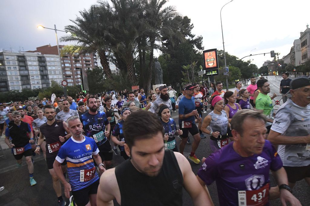 Carrera nocturna de Murcia, en imágenes