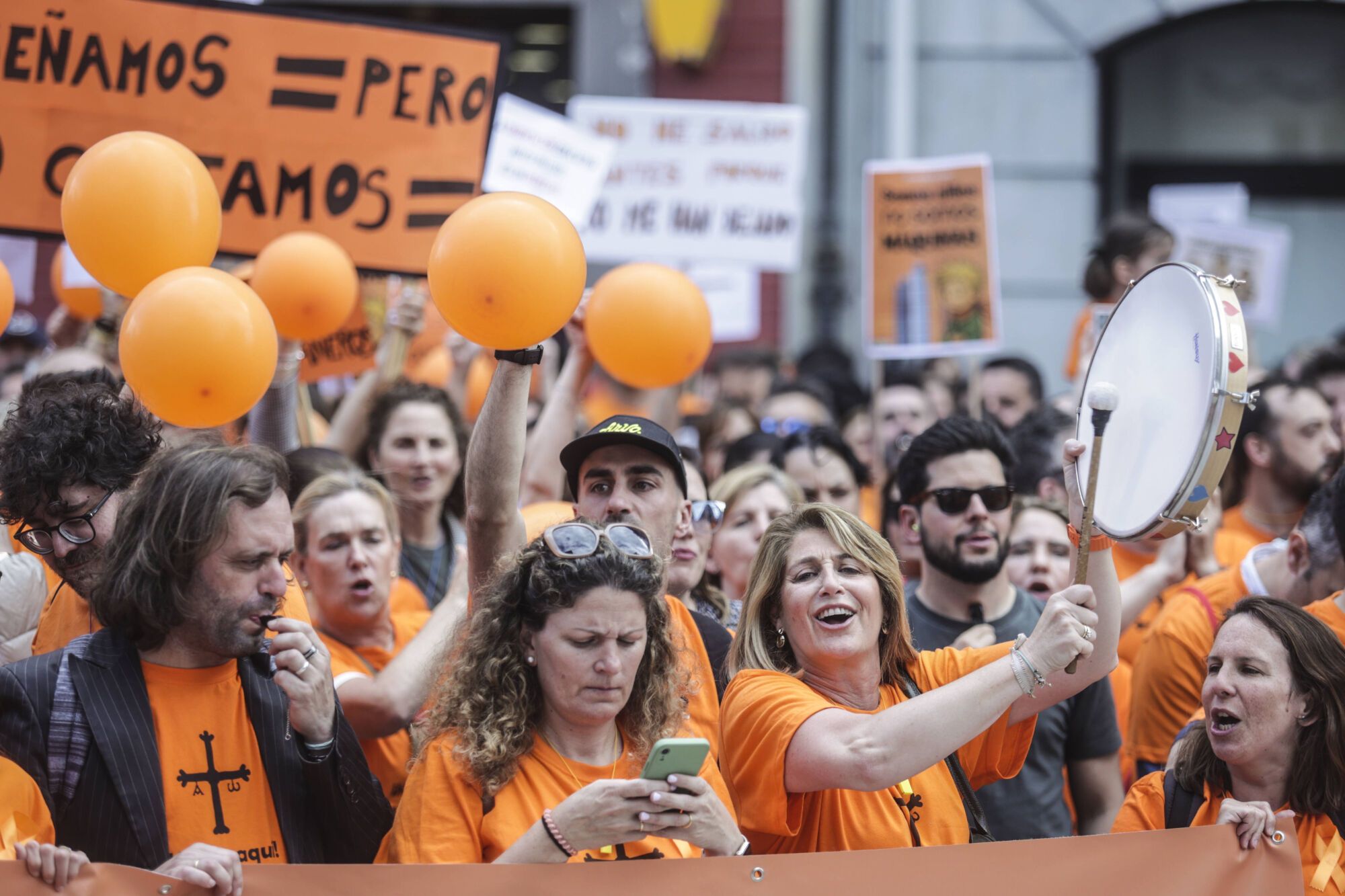 Concentración de profesores de la concertada