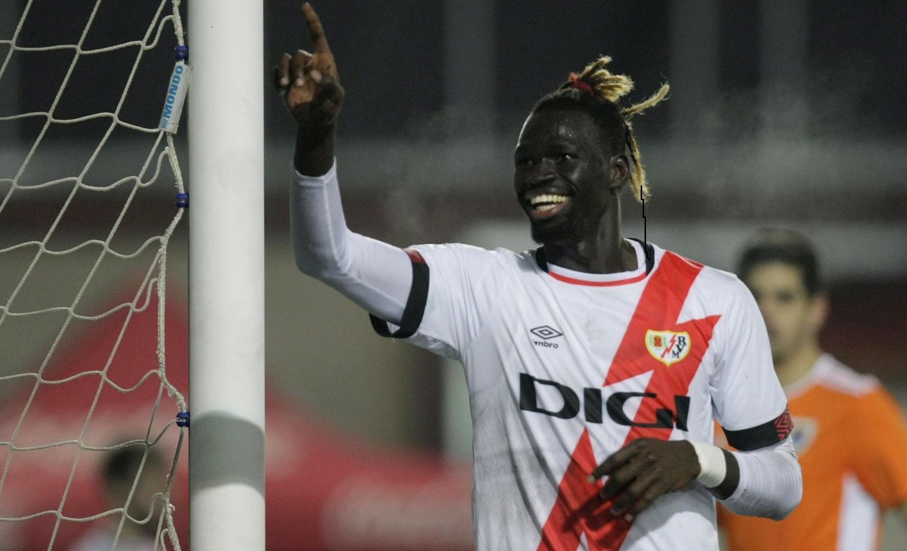 El senegalés Pathé Ciss, del Rayo Vallecano.