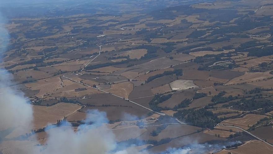 Imatge de l&#039;incendi a Santa Coloma de Queralt