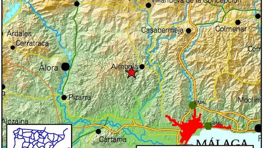 Registrado un seísmo de 3,5 con epicentro en Pizarra