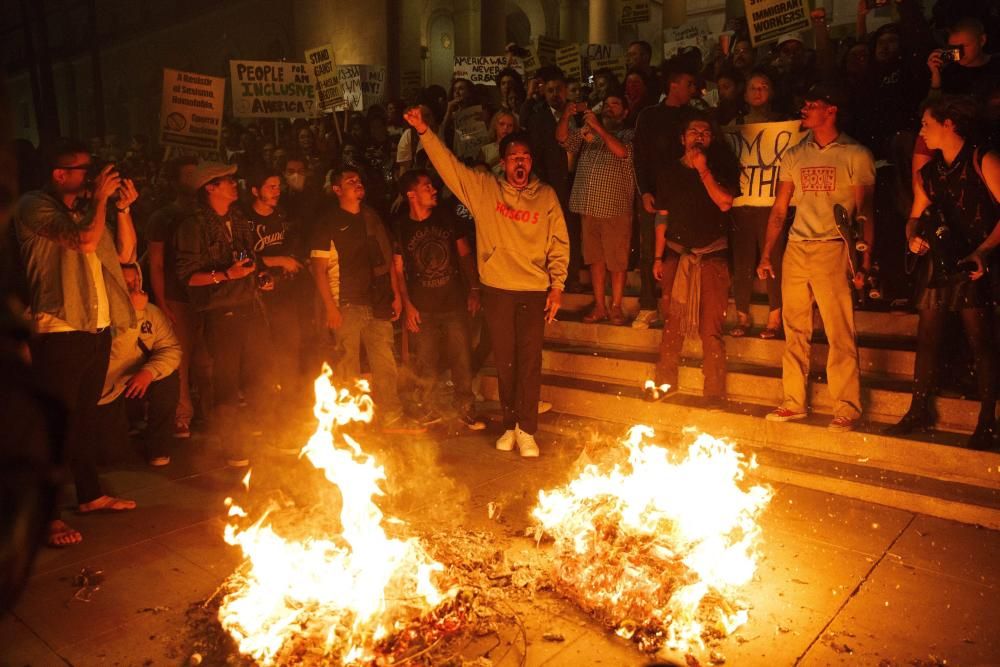 PROTESTA CONTRA LA ELECCIÓN DE DONALD TRUMP