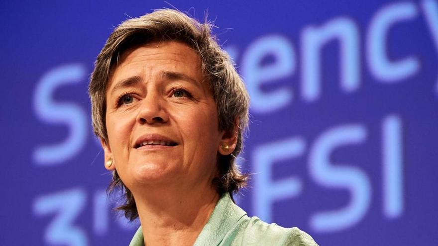 La vicepresidenta de la Comisión Europea, Margrethe Vestager.