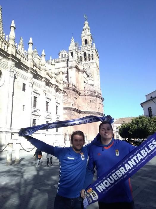 El oviedismo no dejó solo al equipo en su partido frente al Sevilla Atlético