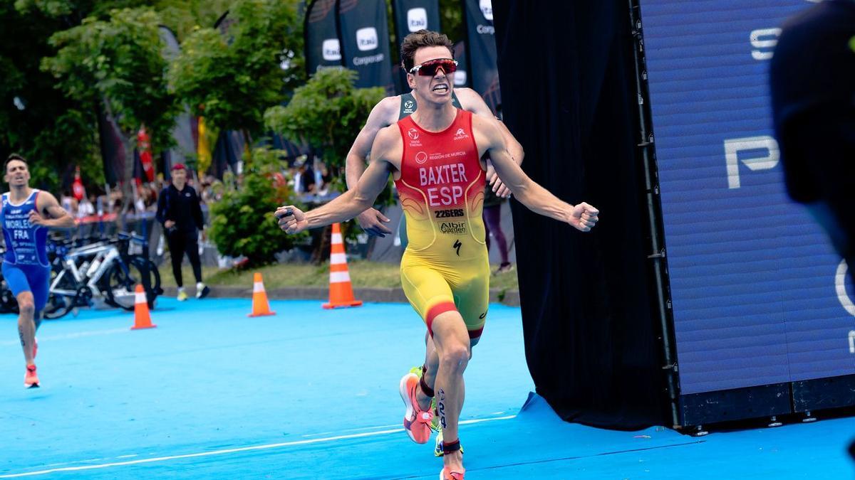 Sergio Baxter, entrando en meta en Chile