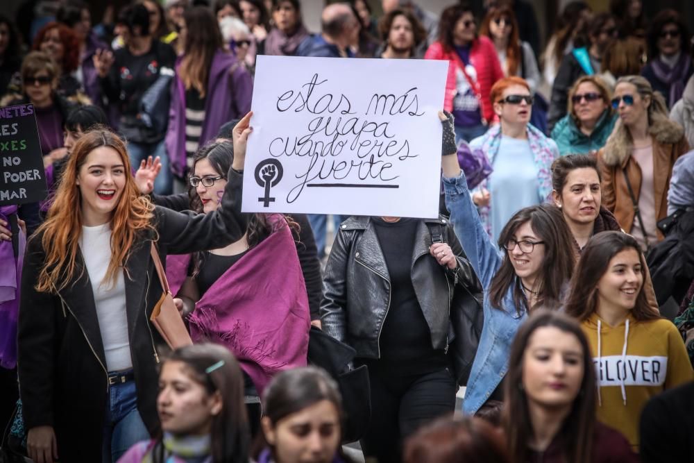 Manifestación del 8 de marzo en Alcoy.