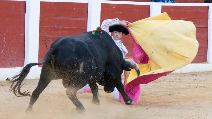 Jorge Rico, realizando un afarolado al primero de su lote.