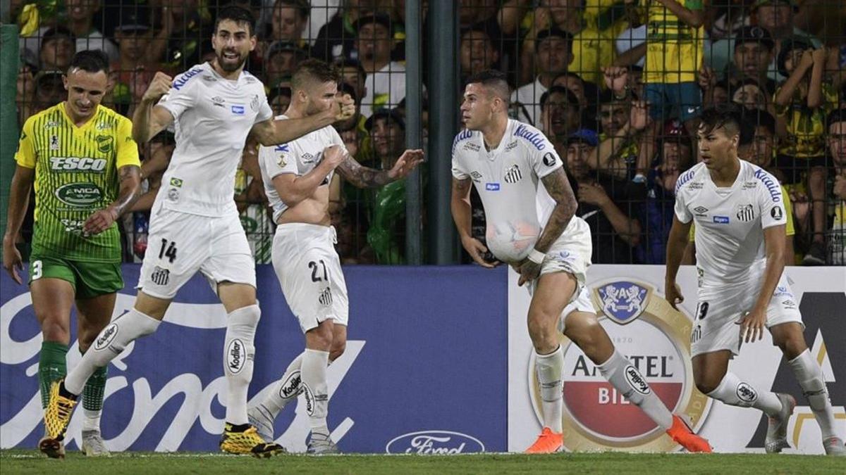 Santos consiguió sus primeros tres puntos en la Copa Libertadores