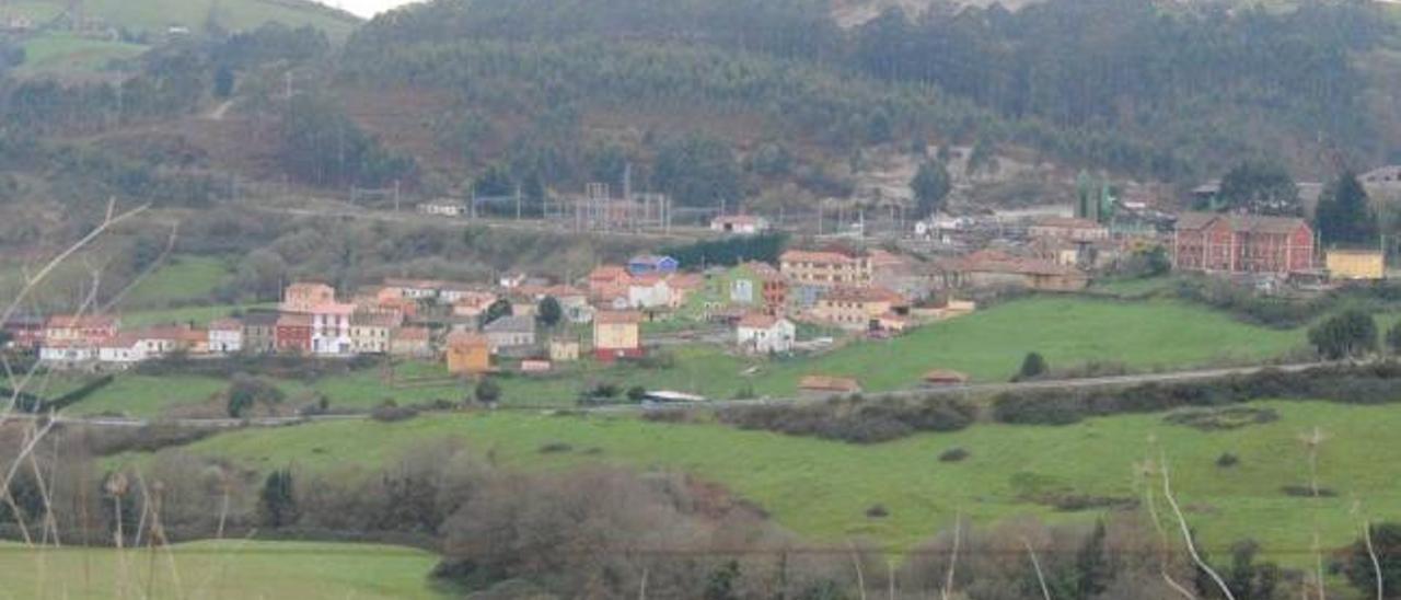 Vista general de la localidad llanerense de Villabona.