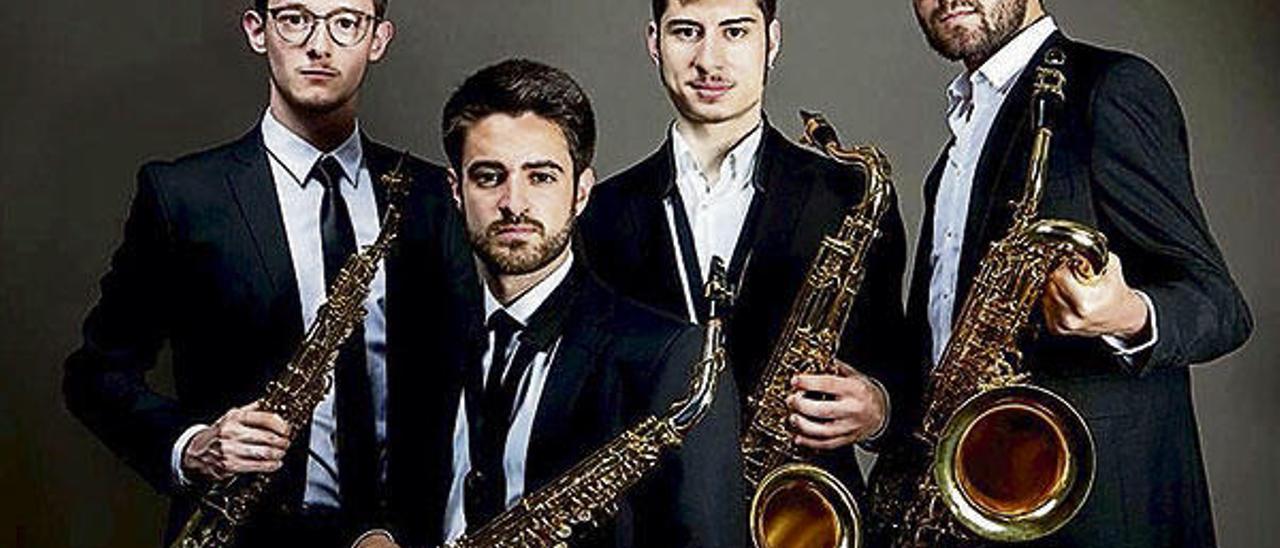 El cuarteto de saxofones Psaiko Quartet.  // Fdv