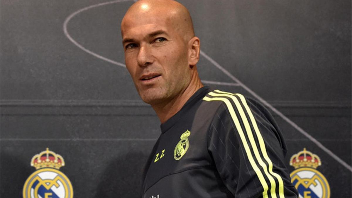Zidane, en la rueda de prensa