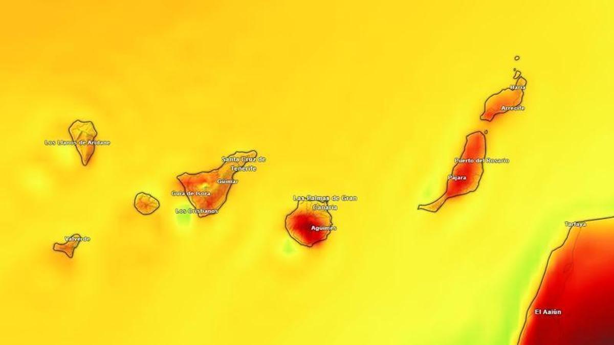 Previsión de temperatura de este viernes