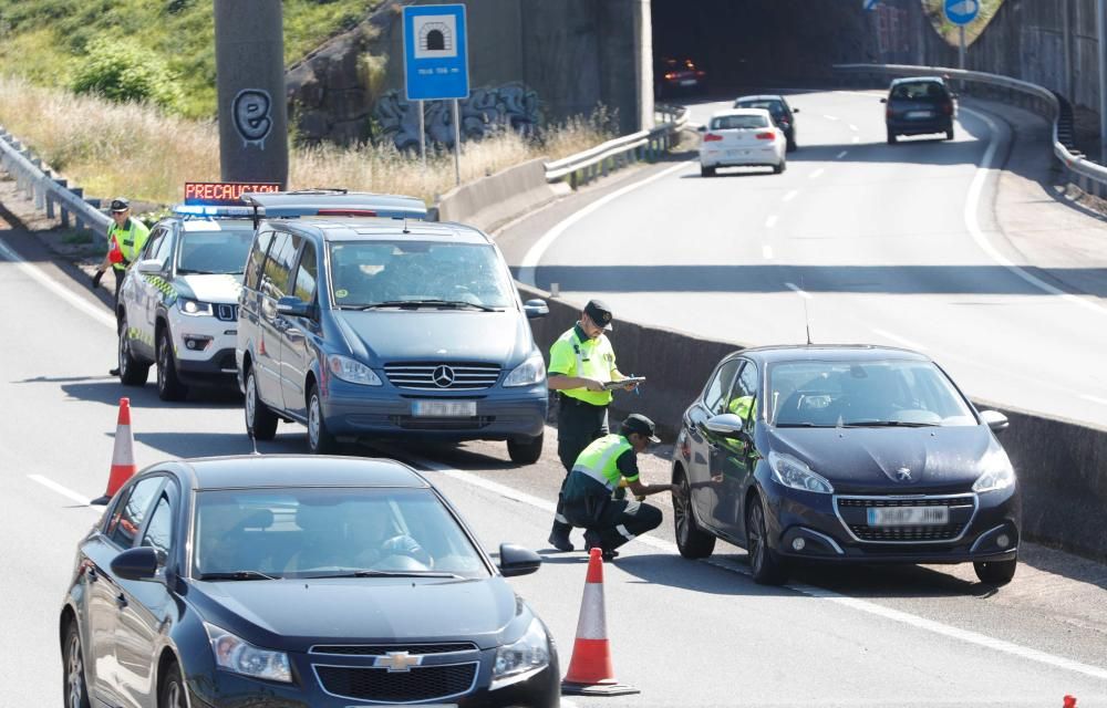 Reconstrucción del triple accidente mortal en AP9