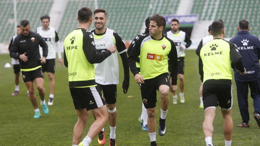 Hervías, esta mañana, en el entrenamiento del equipo en el Martínez Valero