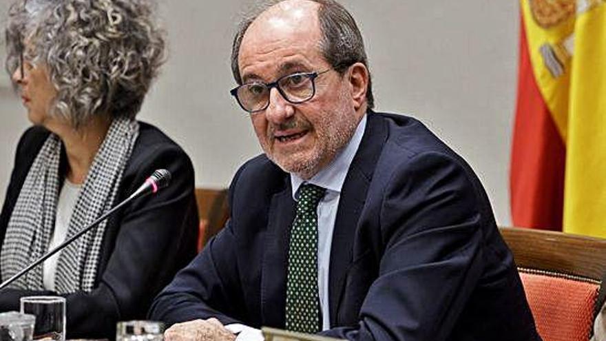 José Carlos Naranjo Sintes, ayer, en el Parlamento de Canarias.