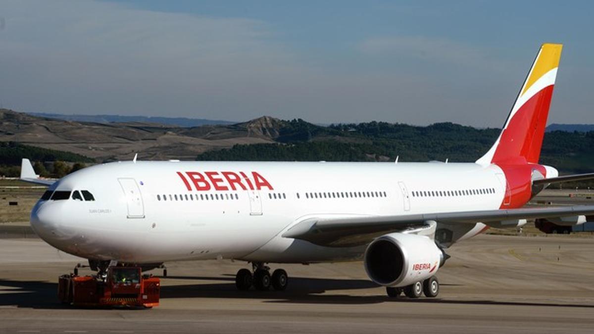 Un avión de Iberia.