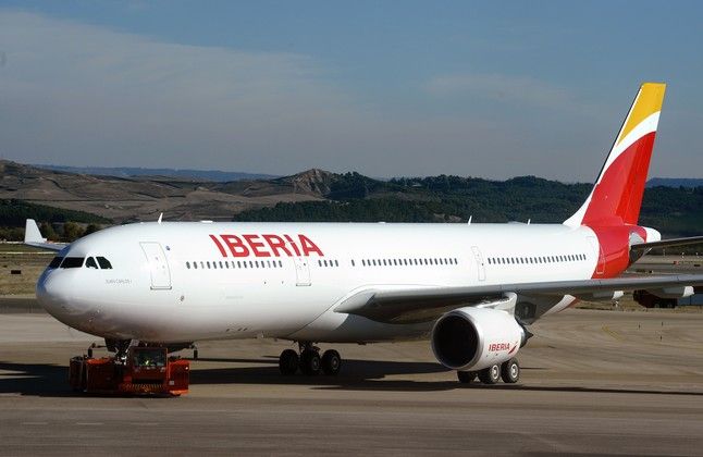 Un avión de Iberia.