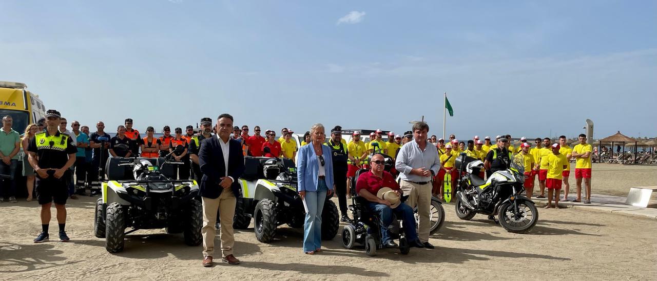 Presentación del dispositivo de playas en Málaga.