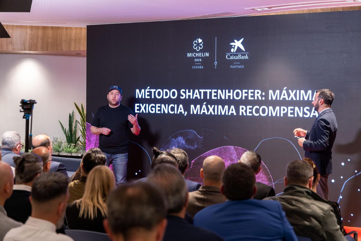 Schattenhofer, durante su charla.