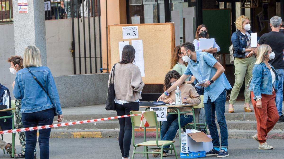 Jornada del domingo de las oposiciones de Educación