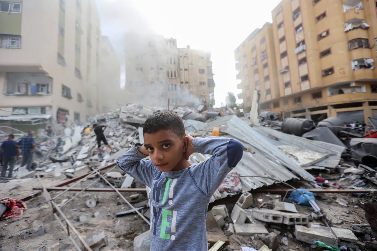 Un niño en la Franja de Gaza
