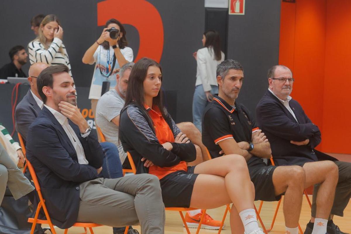 Raquel Carrera, en el acto llevado a cabo en la pista 2 de l'Alqueria