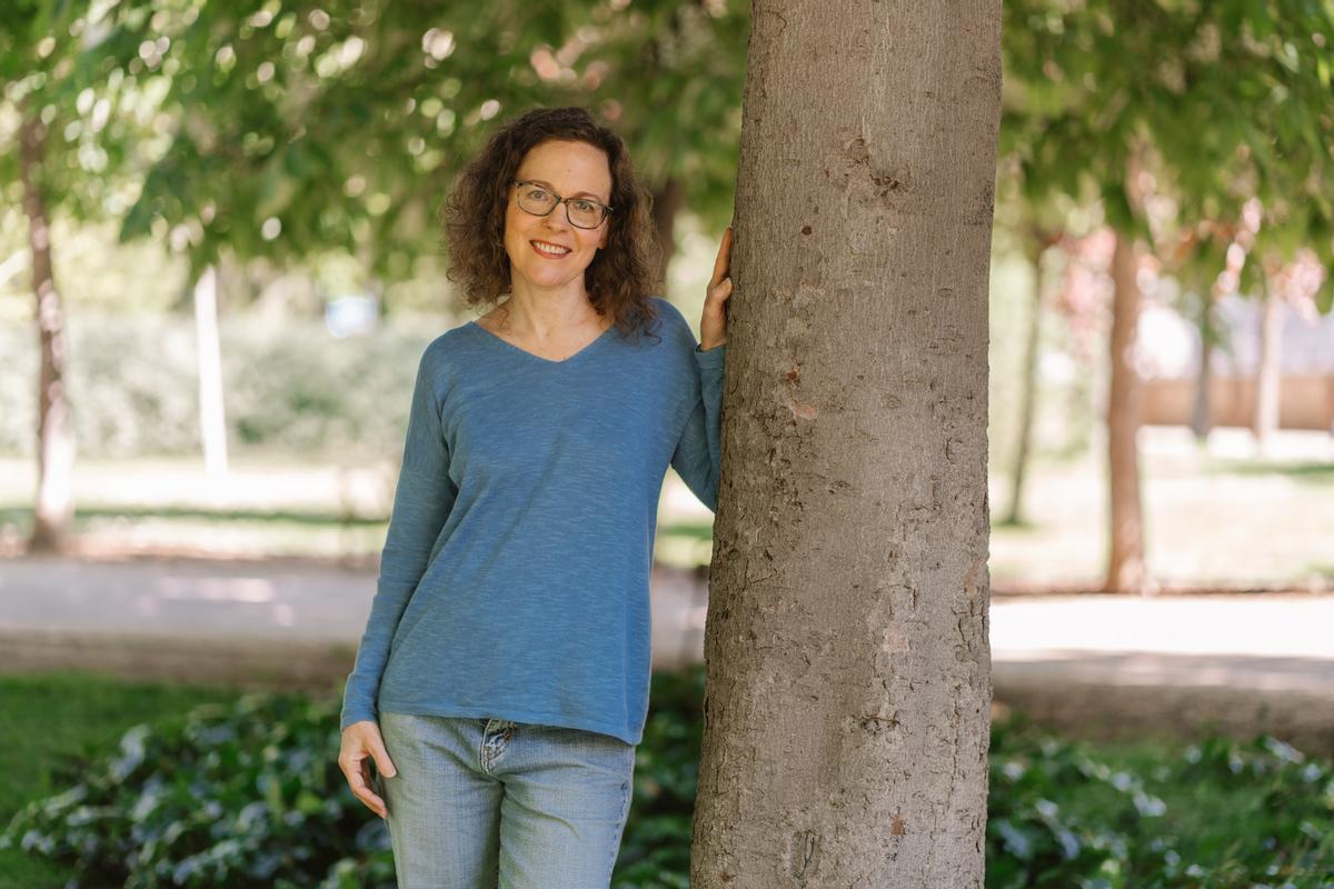 La escritora Sandra Newman, autora de 'Julia', una nueva versión de '1984', en Madrid.