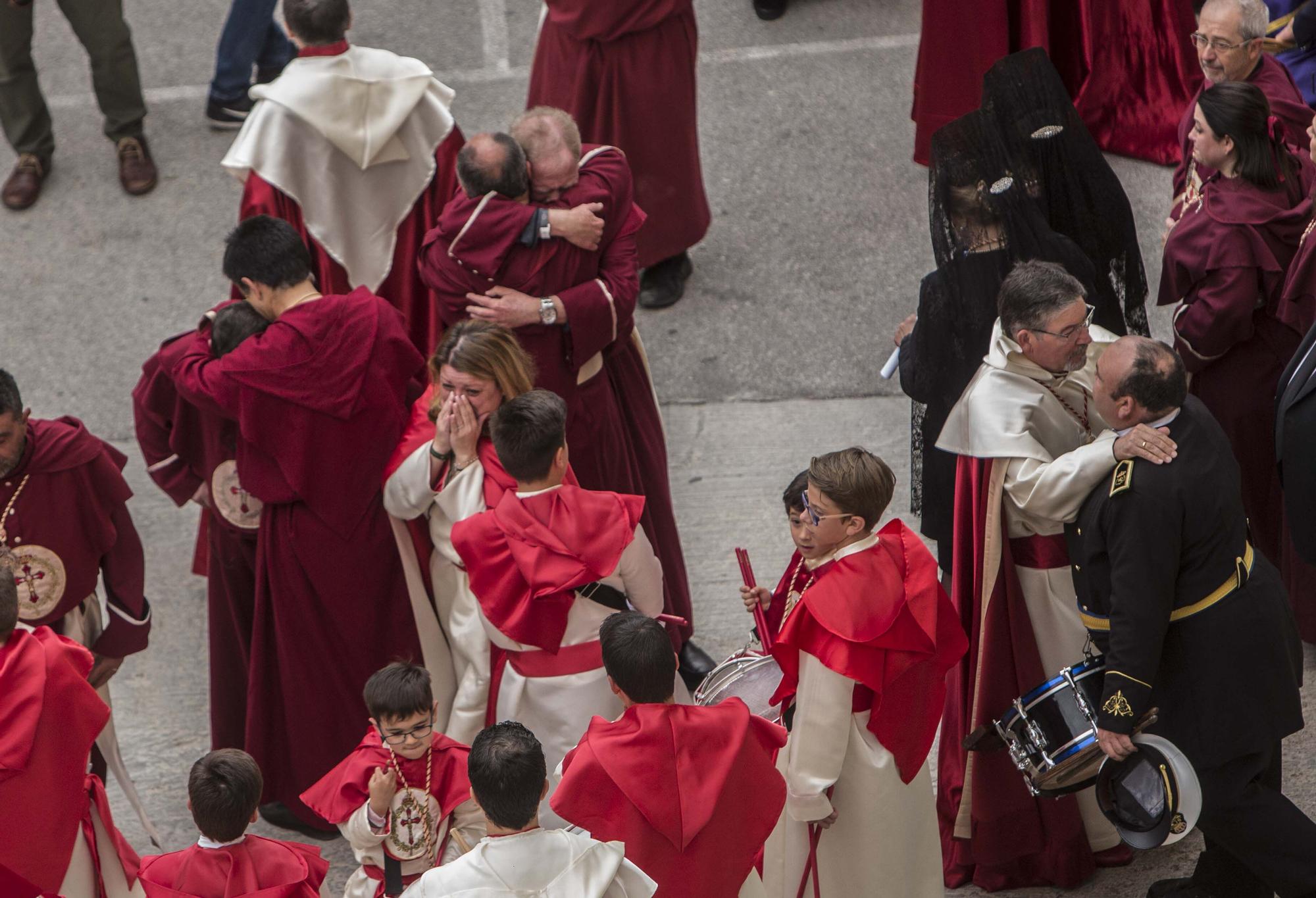 Imágenes de La Santa Cena de 2019, debido a la lluvia no pudieron procesionar.