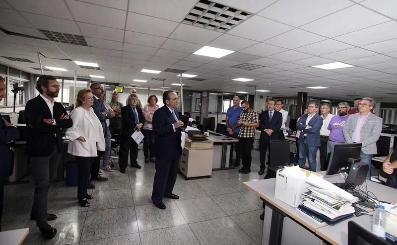 Visita del presidente de Prensa Ibérica a El Día