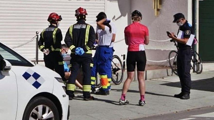 Imagen del accidente de tráfico de O Grove.