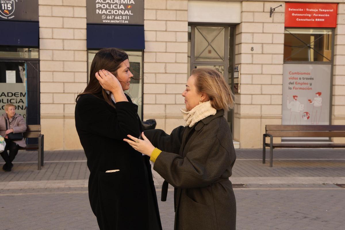 Chordá y Enguix, minutos antes de la rueda de prensa.