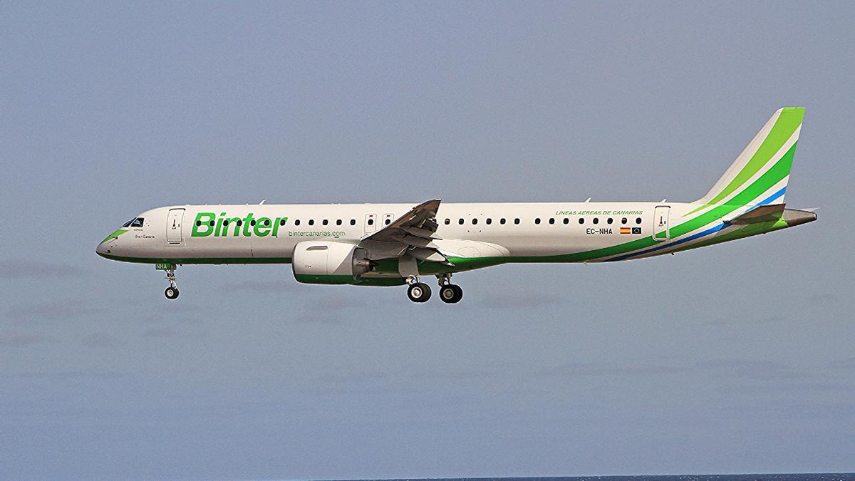 Un avión de Binter, en una imagen de archivo