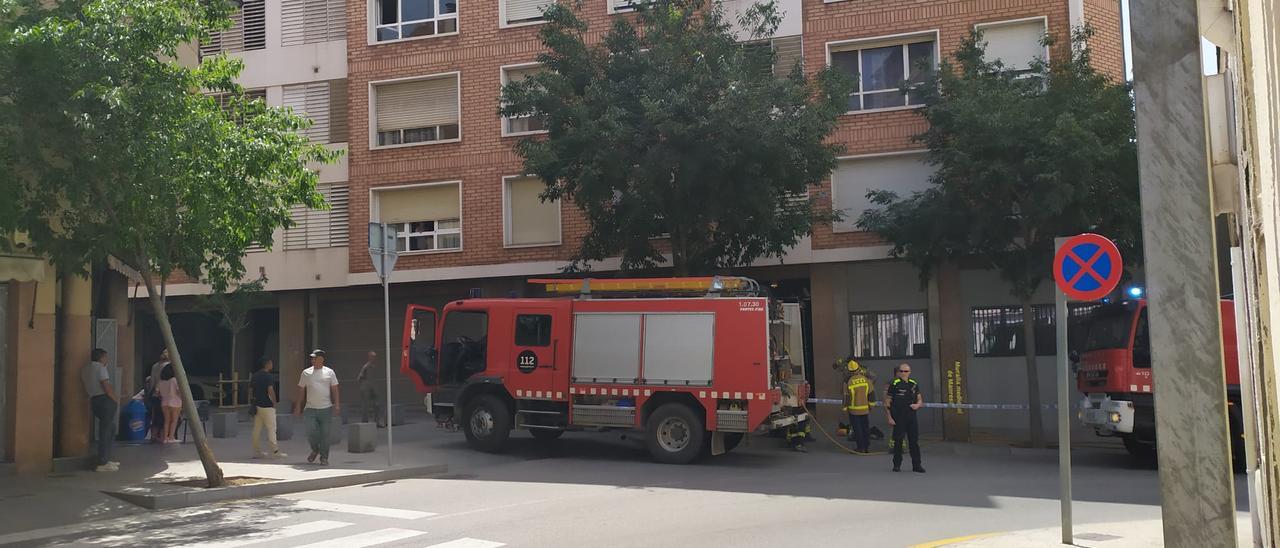 Alarma per l&#039;incendi d&#039;una paella a la Muralla de Sant Francesc de Manresa