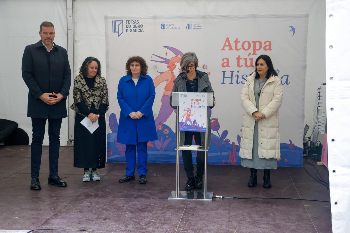 Inauguración de la feria del libro en Santiago