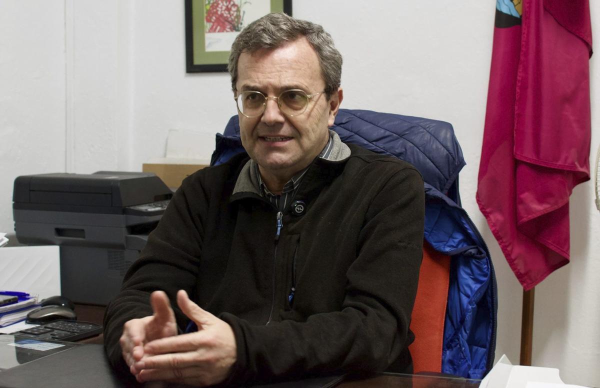 Juan Andrés de Gracia, presidente del Consejo del Movimiento Ciudadano, durante la entrevista.  | PAULA RUIZ